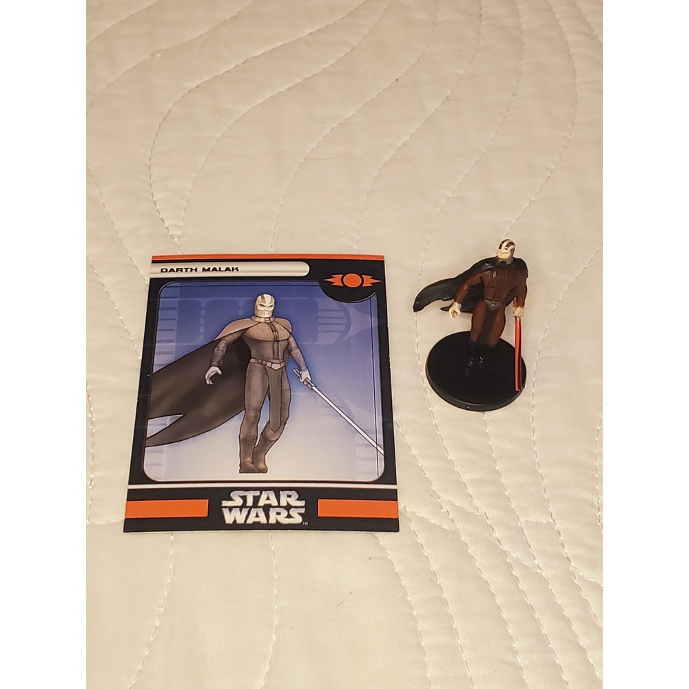 Star Wars Miniatures Darth Malak 11/60 Champions of the Force Figure with Card
